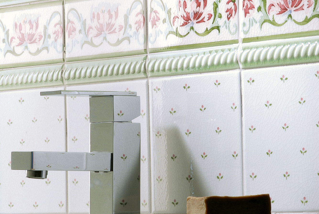 Керамическая плитка Adex Modernista (Адекс Модерниста) Mimosa Rosa - Verde Claro