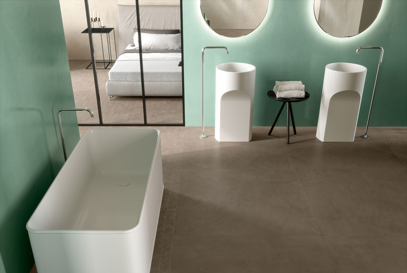 PRISM CORD / EMERALD / SUEDE / MOSS / SUEDE MOSAICO MAZE